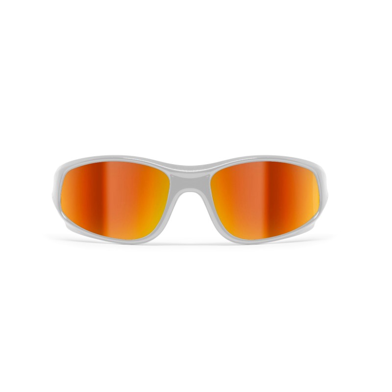 BERTONI Kids Sport Sunglasses - Polarized Lens Antiglare 100% UV Protection  - Unisex Children 4-10 years Sunglasses KID Italy (light blue/pink)