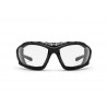 Photochromic Sunglasses for Motorcycle, Ski and Free Fly with Optical Insert F366A - front view - Bertoni Italy