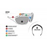 Photochromic Sunglasses for Motorcycle, Ski and Free Fly with Optical Insert F366A - technical sheet - Bertoni Italy