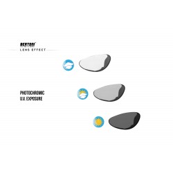 Occhiali Fotocromatici F125A - effetto lente fotocromatica - Bertoni Italy