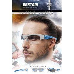 Bertoni Sportbrille Selbsttönend Herren Damen für Radfahren Skilaufen Golf Laufen Angeln – mod. F1001E