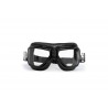 Motorradbrille für Brillenträger mit Sehstärke AF194A -  schwarz Stahl Metall Rahmen - Bertoni Italy