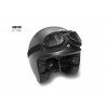 Motorradbrille Schutzbrille vintage für Harley und Chopper schwarzes eco-Leder by Bertoni Italy F195PH Helmebrille