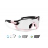 BERTONI Occhiali Ciclismo Running MTB Sci Tennis Sport Fotocromatici Quasar F con Clip da Vista