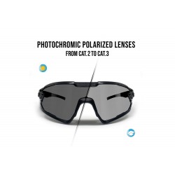 Photochrome Polarisierte Sportbrille mit Sehstärke QUASAR PFT