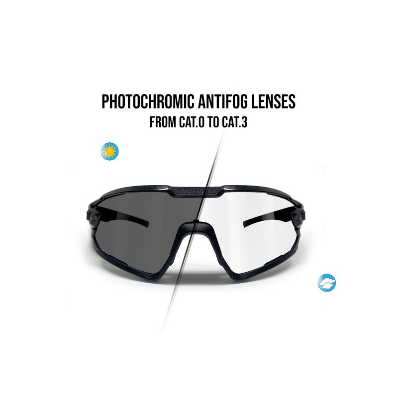 Photochrome Sportbrille mit Sehstärke QUASAR