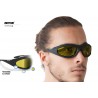 Gafas de Moto Fotocromaticas Polarizadas con lentes amarillas - inserto de espuma extraíble - by Bertoni Italy P125FTA