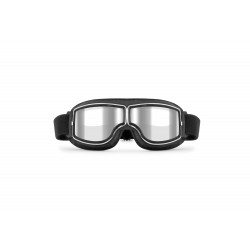 Motorcycle Goggles AF188A silver mirror -  front view - Bertoni Italy