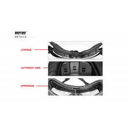 Maschera moto AF188 - dettagli - Bertoni Italy