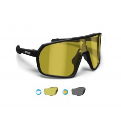 Sportbrille mit Sehstärke auch Photochrom Polarisiert Gelb Gleitsichtlinsen GEMINI 01Y Bertoni