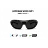 Lunettes de sport photochromiques avec bandeau élastique et clip optique F366N