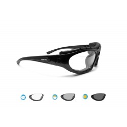 Lunettes de sport photochromiques avec bandeau élastique et clip optique F366N