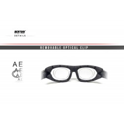 Lunettes de sport photochromiques avec bandeau élastique et clip optique F366N