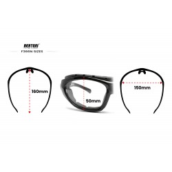 Lunettes de sport photochromiques avec bandeau élastique et clip optique F366N