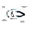 Lunettes de sport photochromiques avec bandeau élastique et clip optique F366N