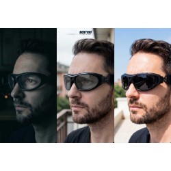 Lunettes de sport photochromiques avec bandeau élastique et clip optique F366N