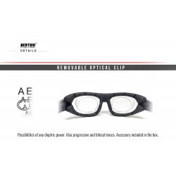 Gafas deportivas fotocromáticas con banda elástica y clip óptico F366N