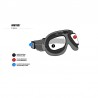 Masque Moto Cuir Rouge AF196R - fiche technique - Bertoni Italy