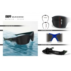 Polarisierte Wassersport-Sportbrille B89 CA