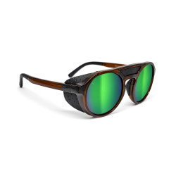 B89 LIVIGNO polarized mountain sunglasses, glacier style with removable magnetic side shields