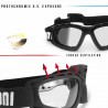 Photochromic Goggles F120A - details - Bertoni Italy