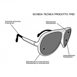 Polarisierten Kinderbrillen PKID - technisches Blatt - Bertoni Italy