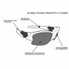 Interchangeable Multilens Sunglasses for Kids FTJ - technical sheet - Bertoni Italy