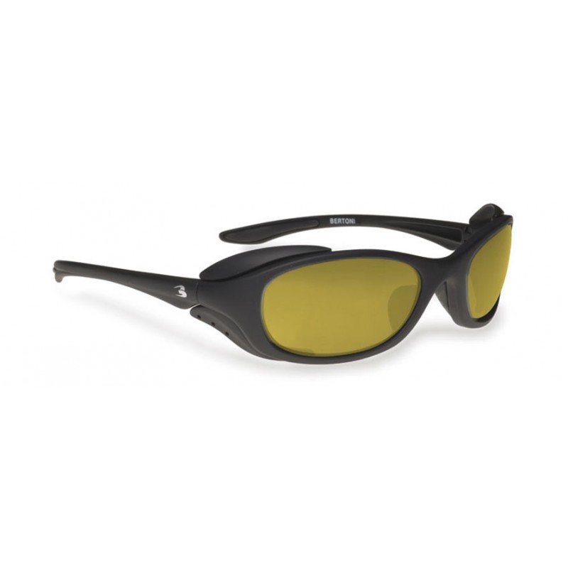 Antireflex Polarisierten Sportbrille P123B - Fischglaser, Motorradbrille, Skibrille und Trekkingbrillen - Bertoni Italy
