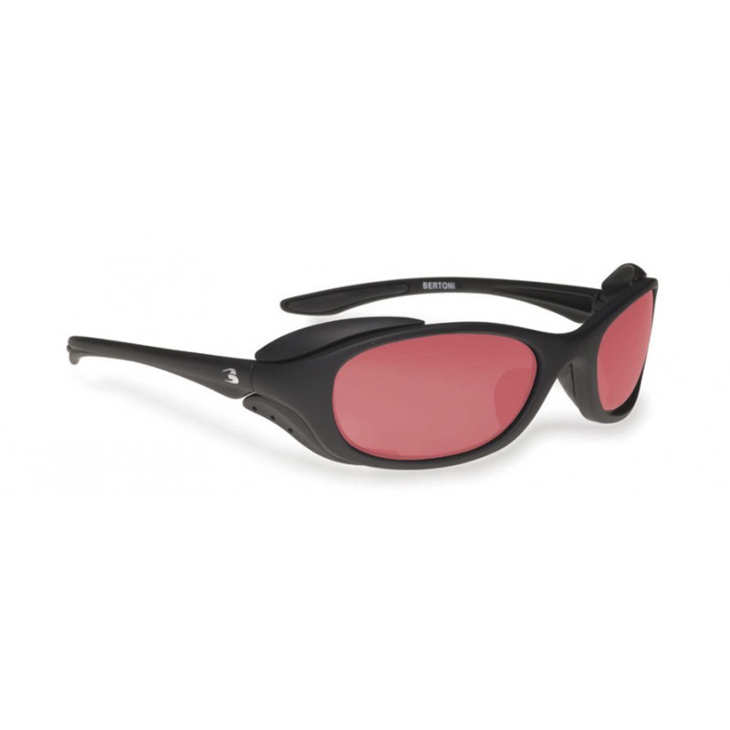 Antireflex Polarisierten Sportbrille P123P - Fischglaser, Motorradbrille, Skibrille und Trekkingbrillen - Bertoni Italy