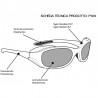 Occhiali Polarizzati Antiriflesso P123 per Moto, Sci, Trekking e Pesca - scheda tecnica - Bertoni Italy