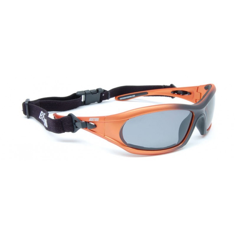 Antiglare Polarized Sunglasses P114B for Motorcycle, Fishing, Ski and Watersports - Bertoni Italy