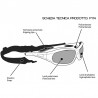 Antiglare Polarized Sunglasses P114B for Motorcycle, Fishing, Ski and Watersports - technical sheet - Bertoni Italy