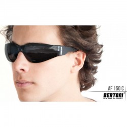 Antibeschlag Sportbrille mit Sehstärke AF150C - Motorradbrille und Schießbrille - fitting - Bertoni Italy