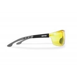 Antibeschlag Sportbrille AF169F - Motorradbrille Skibrille Schiessbrille - Seitenansicht - Bertoni Italy