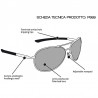 Polarized Sunglasses P689D - Motorcycle Fishing Watersports - technical sheet - Bertoni Italy