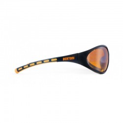 Antibeschlag Sportbrille AF158D - Motorradbrille Skibrille Schiessbrille - Seitenansicht - Bertoni Italy